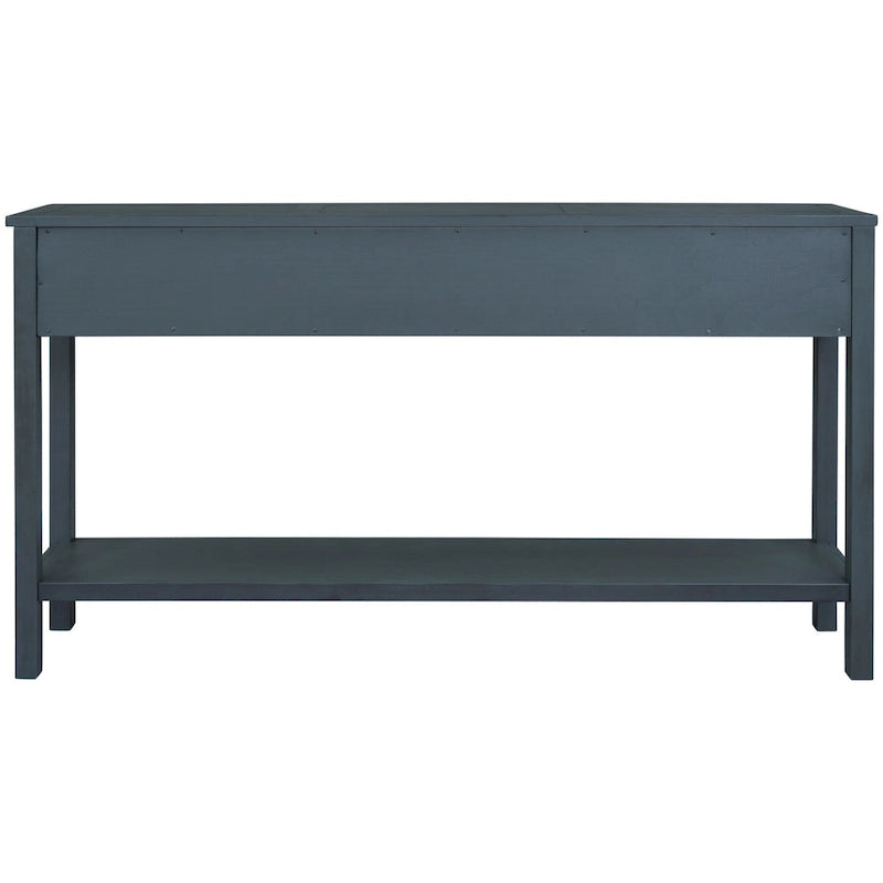 Console de table d'entrée de ferme, console de canapé avec 4 tiroirs