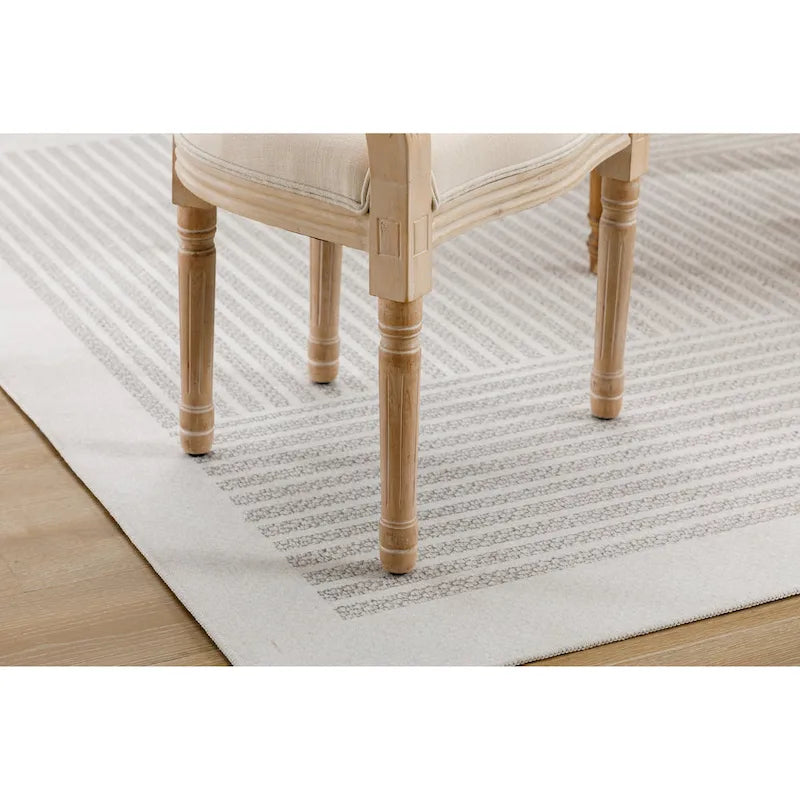 Chaise de salle à manger en bois massif de style français