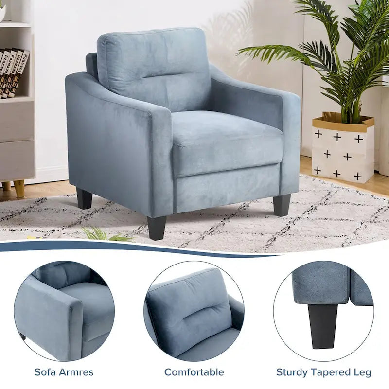 Canapé ou fauteuil confortable en velours