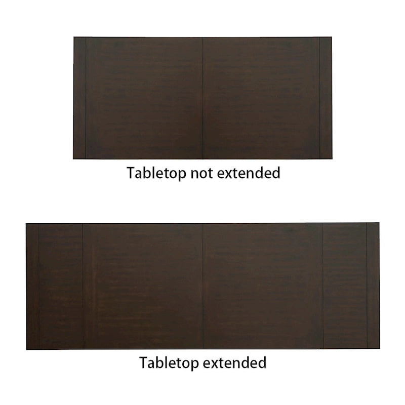 Table à manger extensible rectangulaire