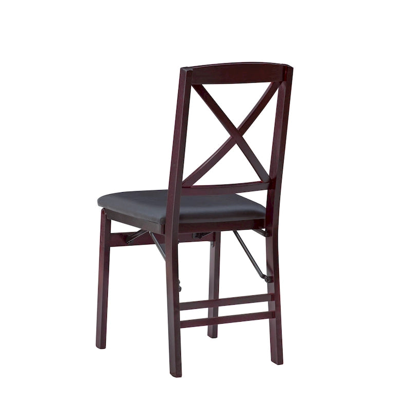 Chaise pliante Espresso (Lot de 2)
