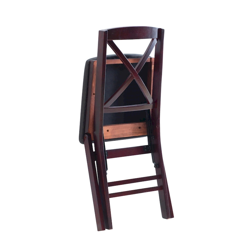 Chaise pliante Espresso (Lot de 2)