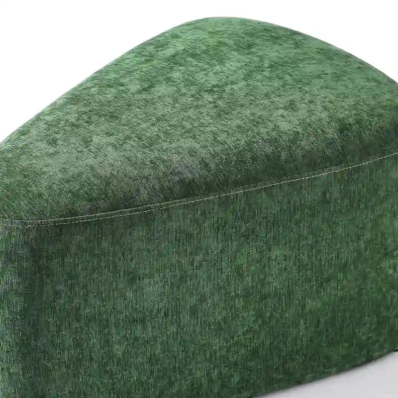 Pouf d'appoint triangulaire capitonné moderne