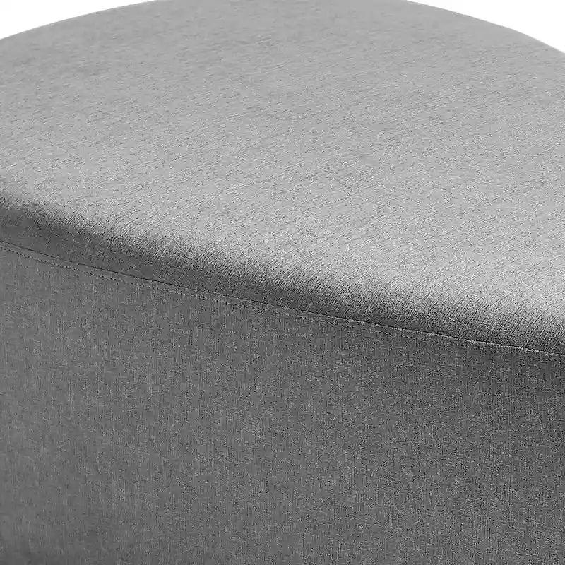 Pouf d'appoint triangulaire capitonné moderne