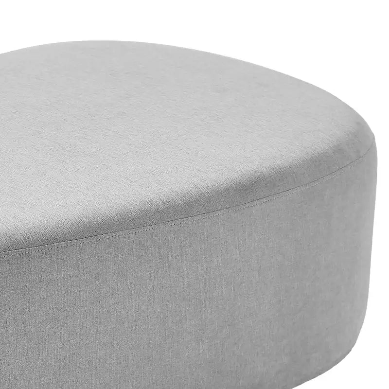 Pouf d'appoint triangulaire capitonné moderne