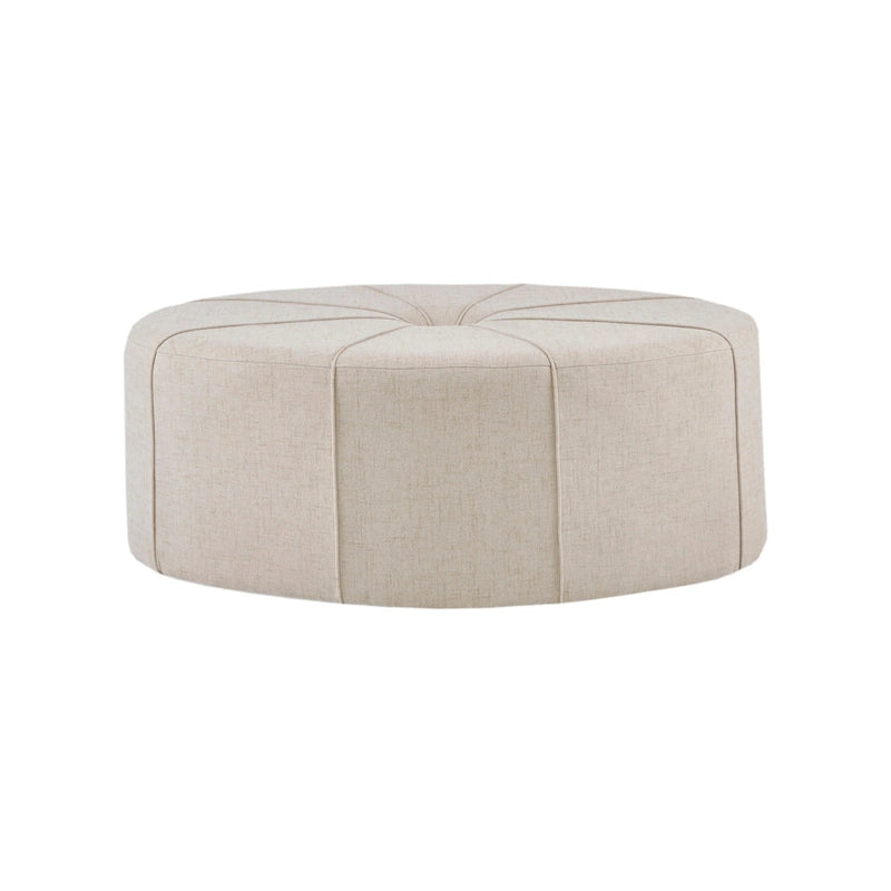 Pouf capitonné ovale surdimensionné