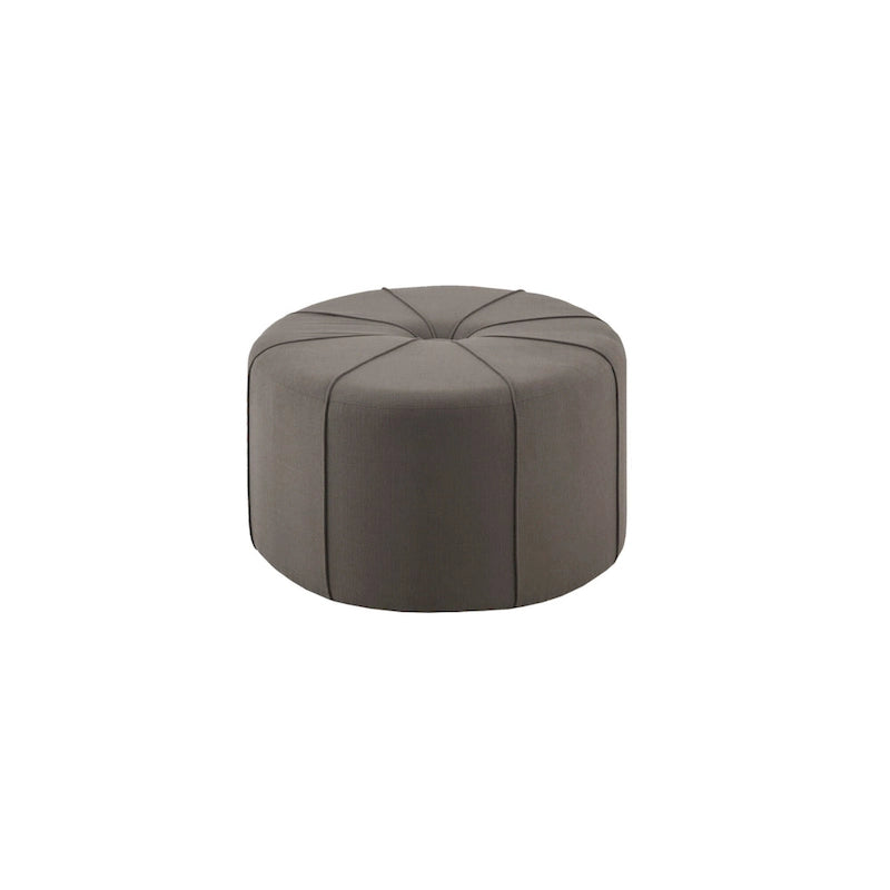 Pouf capitonné ovale surdimensionné