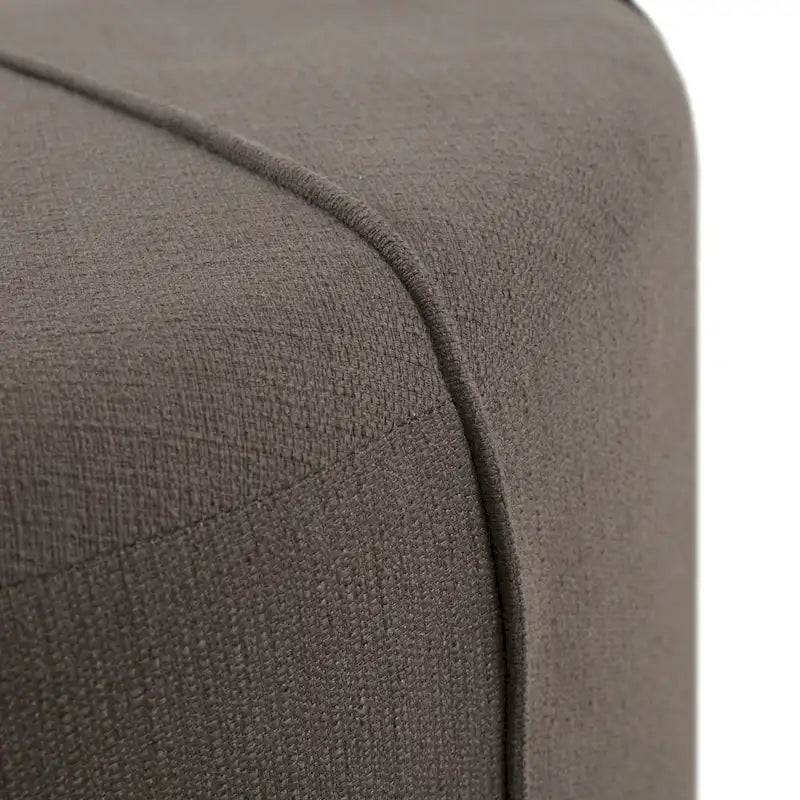 Pouf capitonné ovale surdimensionné