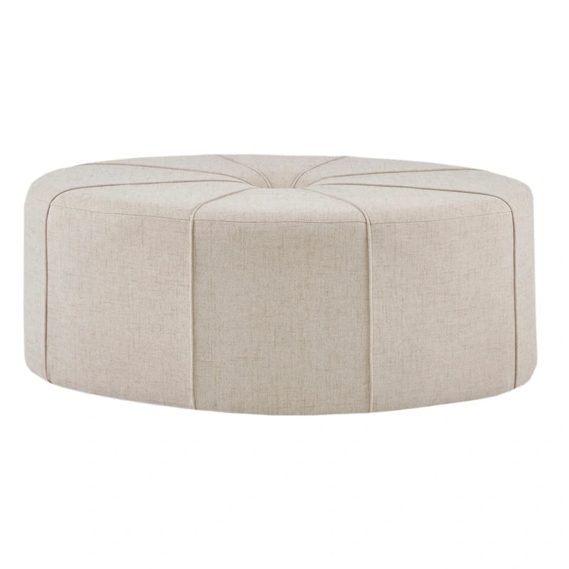 Pouf capitonné ovale surdimensionné