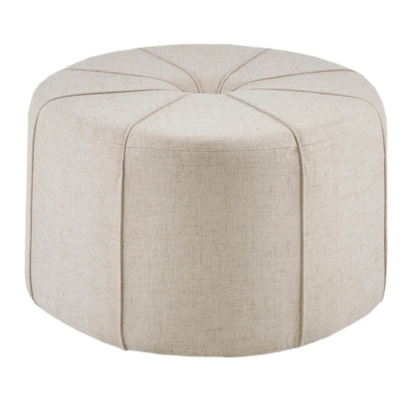 Pouf capitonné ovale surdimensionné