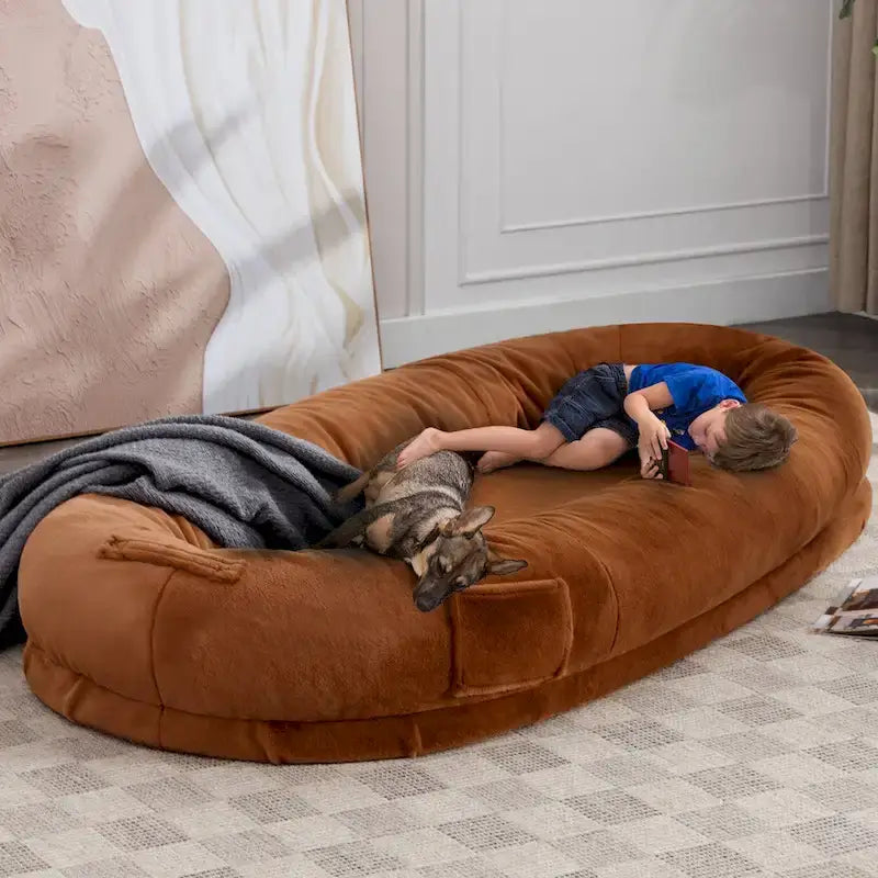 Mixoy Human Dog Bed,Giant Dog Bean Bag,Floor Nap Bed