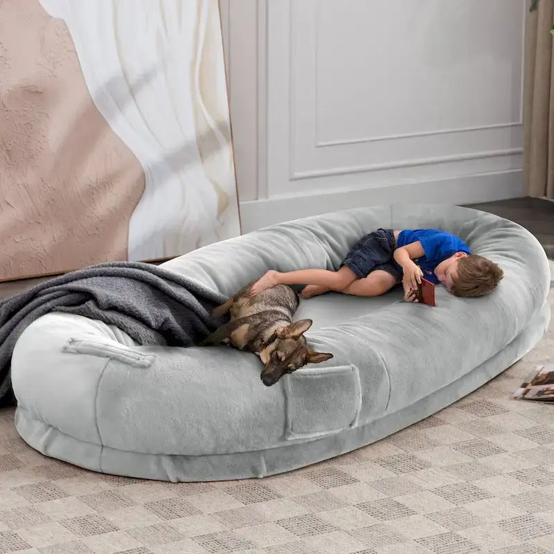 Lit géant pour chiens,Pouf géant pour chiens,Lit de sieste au sol