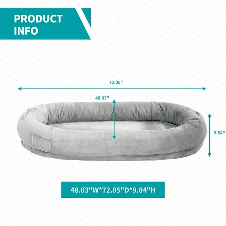 Lit géant pour chiens,Pouf géant pour chiens,Lit de sieste au sol
