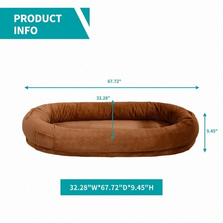 Lit géant pour chiens,Pouf géant pour chiens,Lit de sieste au sol