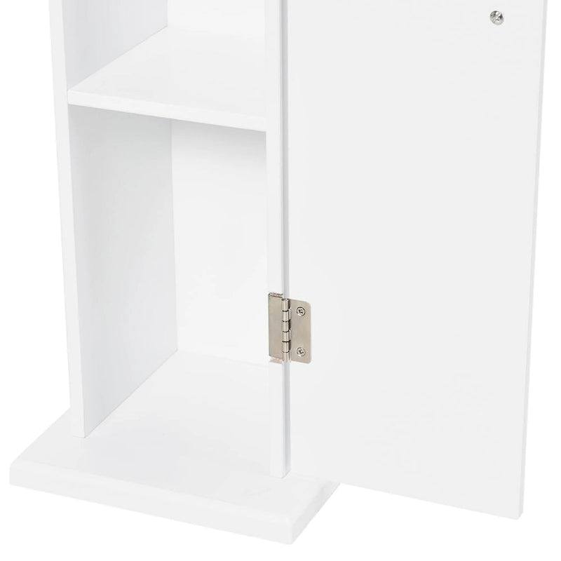 Meuble de rangement vertical blanc pour salle de bain - 7,75*7,75*25,75