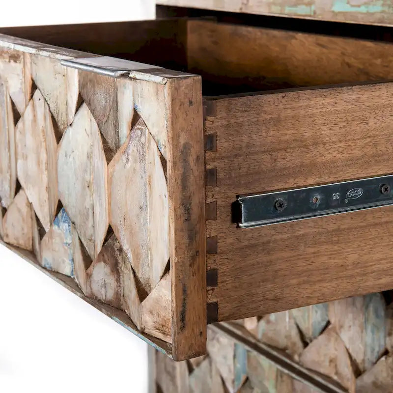 Commode vintage en teck recyclé