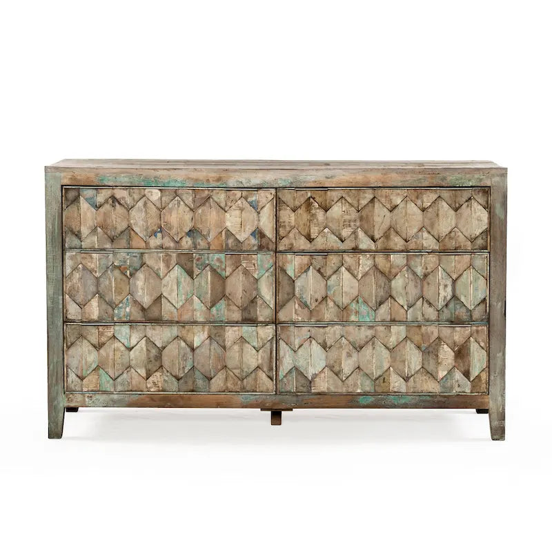 Commode vintage en teck recyclé