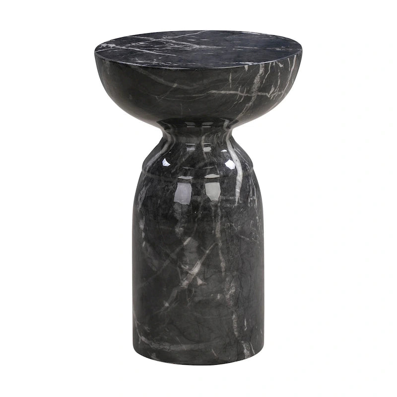 Table d'appoint en marbre noir