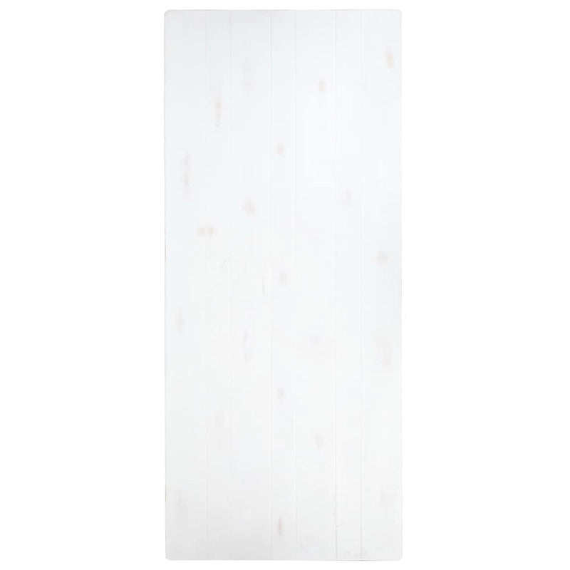 Table de ferme pliante rectangulaire rustique ancienne en pin massif