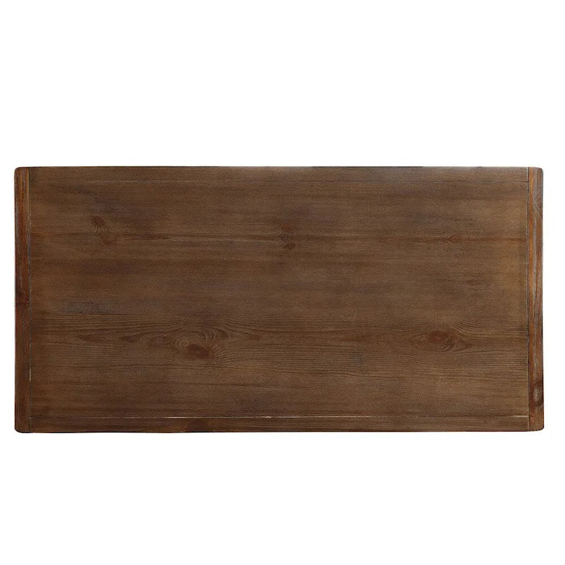Table hauteur comptoir 60 pouces en bois massif brun rustique