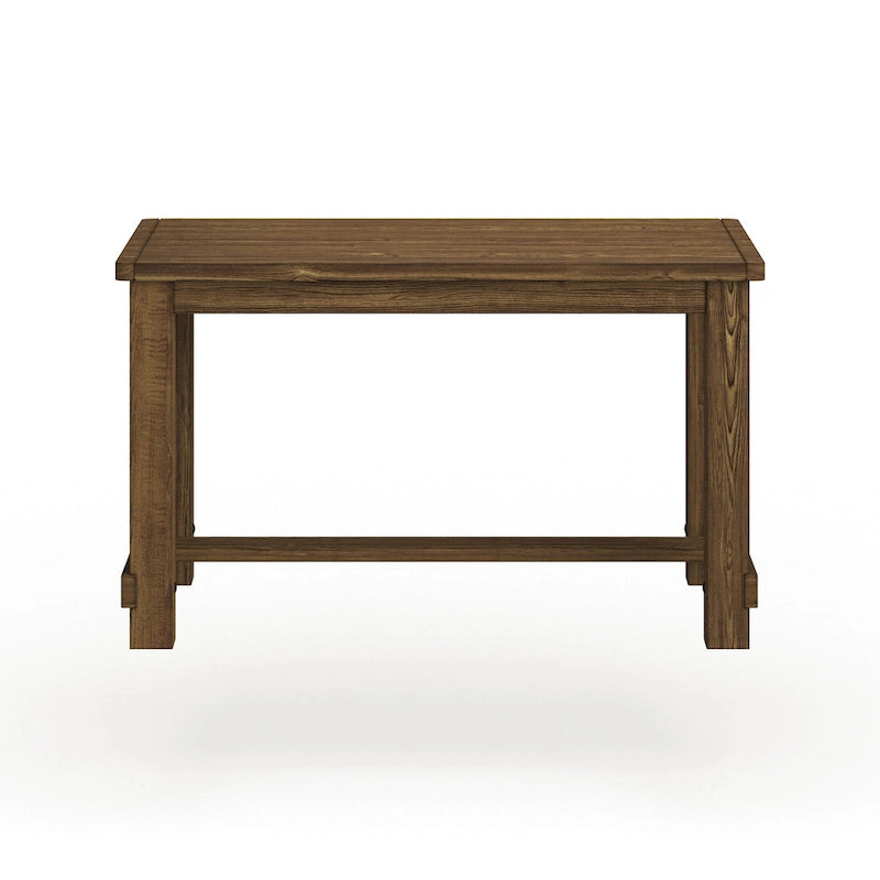 Table hauteur comptoir 60 pouces en bois massif brun rustique