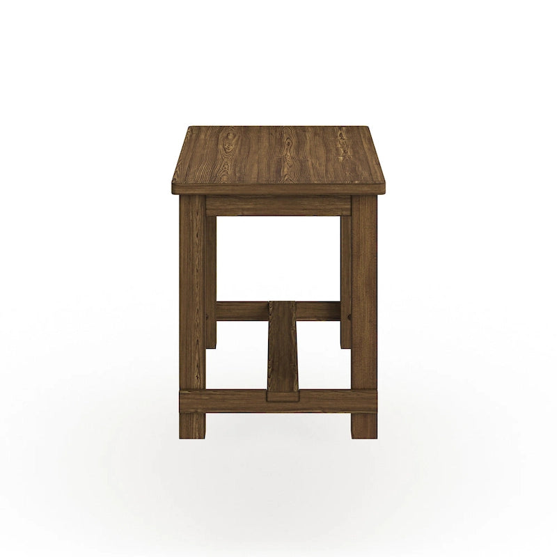 Table hauteur comptoir 60 pouces en bois massif brun rustique