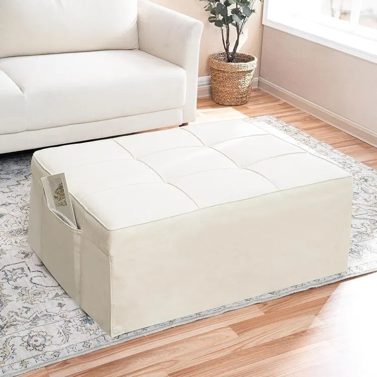 Fauteuil-lit, pouf convertible multifonctionnel 4 en 1