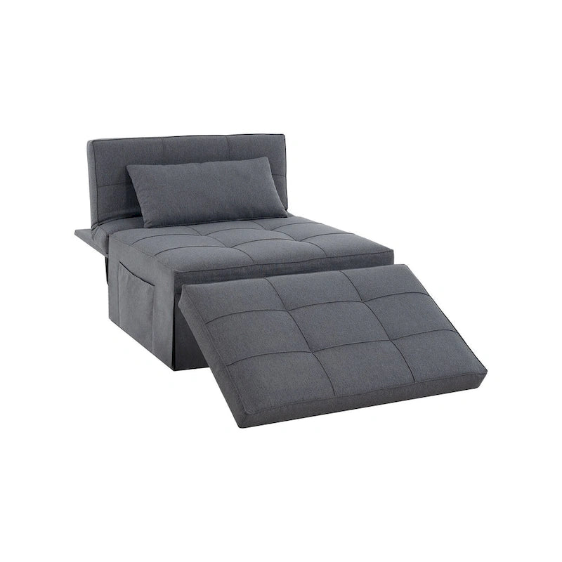 Fauteuil-lit, pouf convertible multifonctionnel 4 en 1
