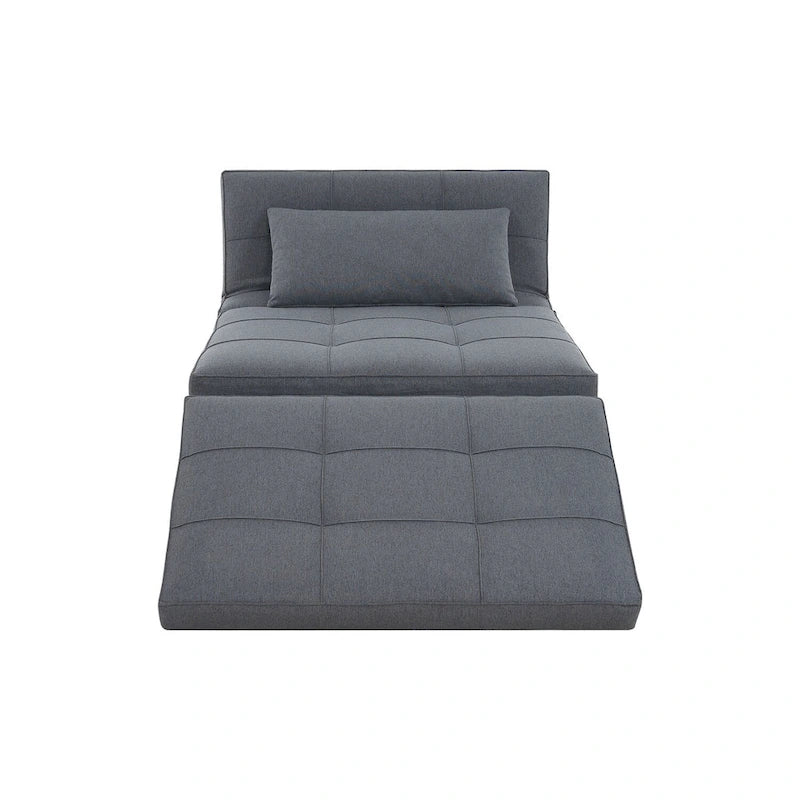 Fauteuil-lit, pouf convertible multifonctionnel 4 en 1