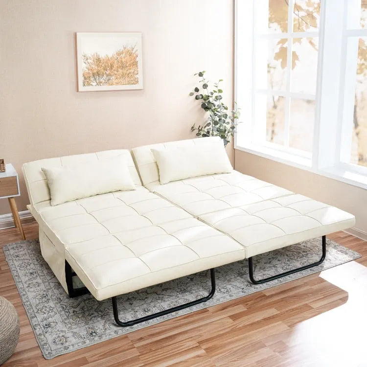 Fauteuil-lit, pouf convertible multifonctionnel 4 en 1