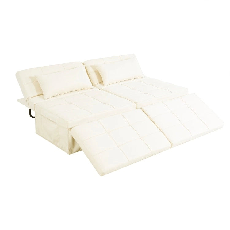 Fauteuil-lit, pouf convertible multifonctionnel 4 en 1
