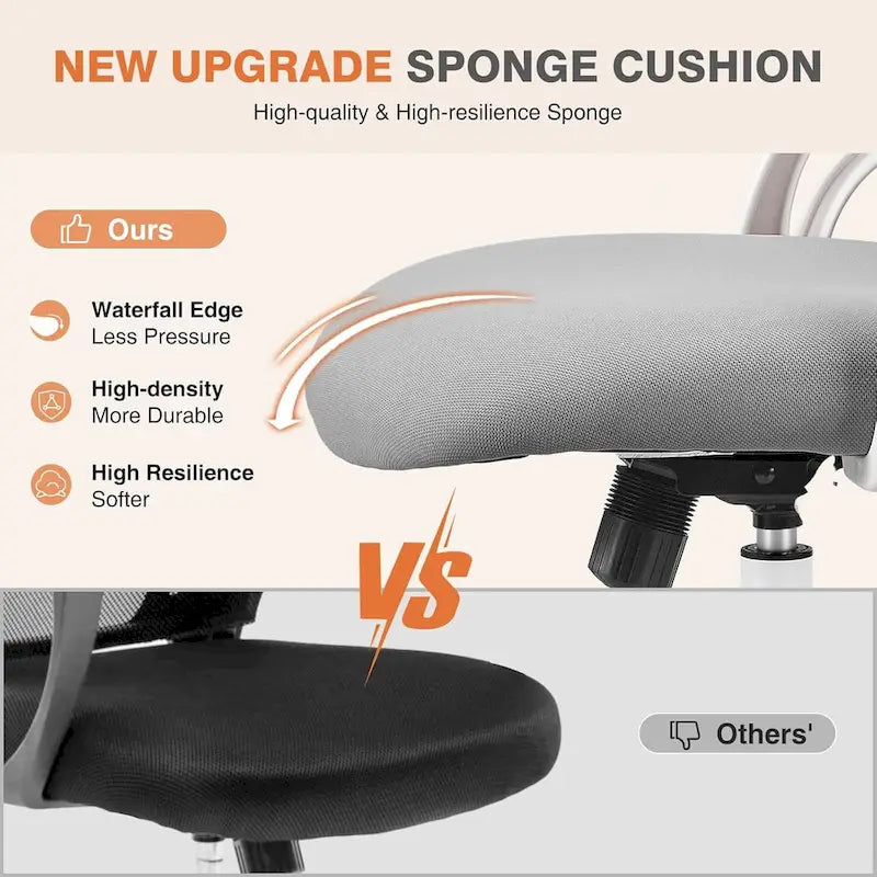 Fauteuil de bureau ergonomique à dossier haut