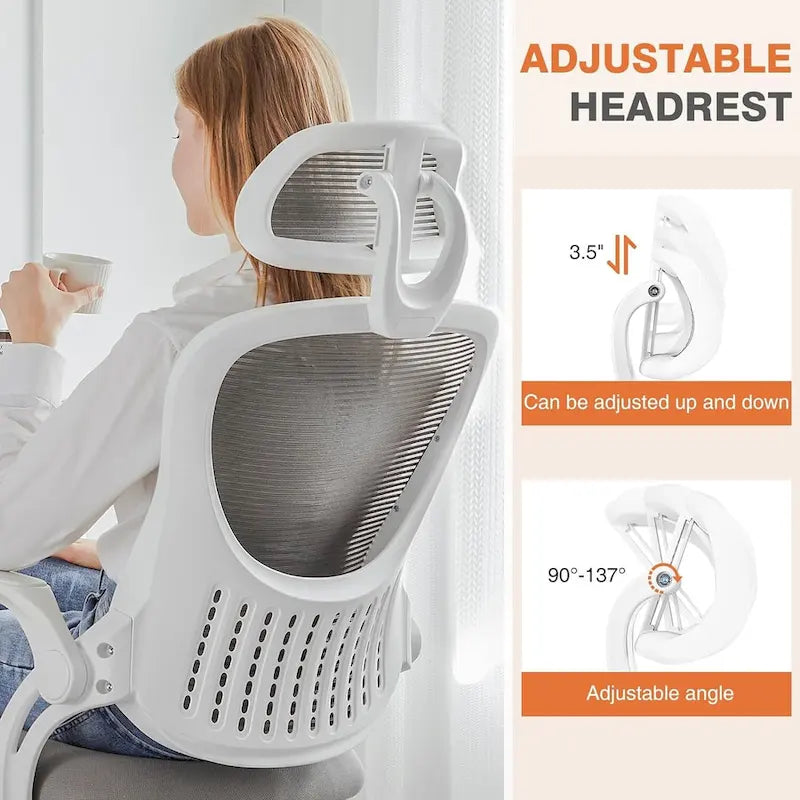 Fauteuil de bureau ergonomique à dossier haut