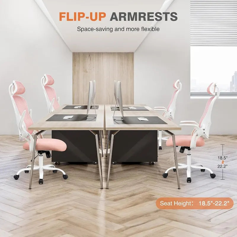 Fauteuil de bureau ergonomique à dossier haut