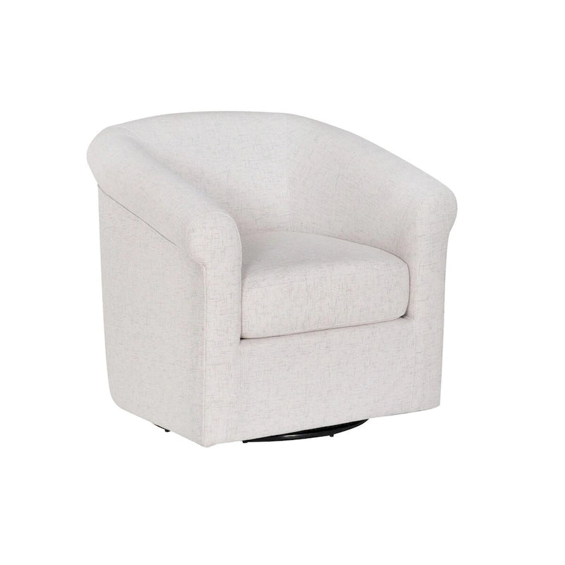 Fauteuil pivotant Bone Fabric Accent