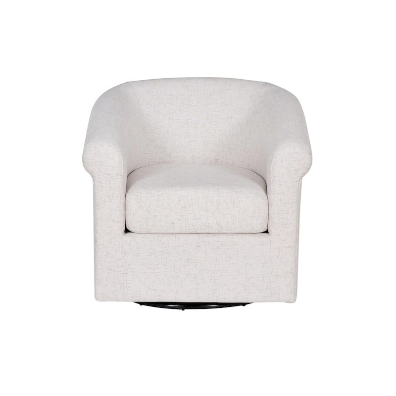 Fauteuil pivotant Bone Fabric Accent