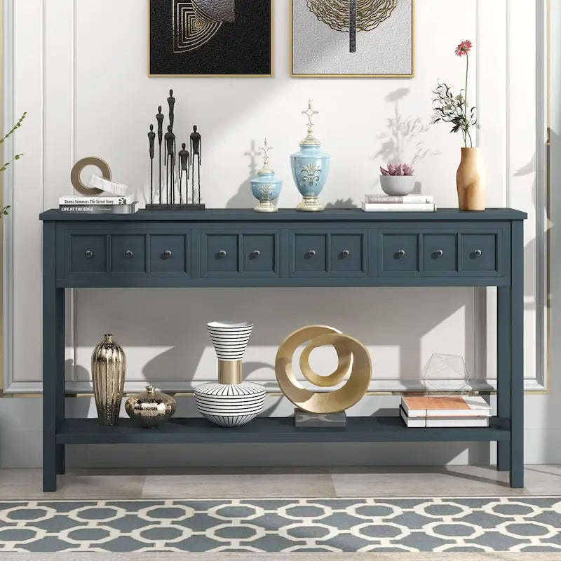 Console d'entrée rustique, 60 Table de canapé longue