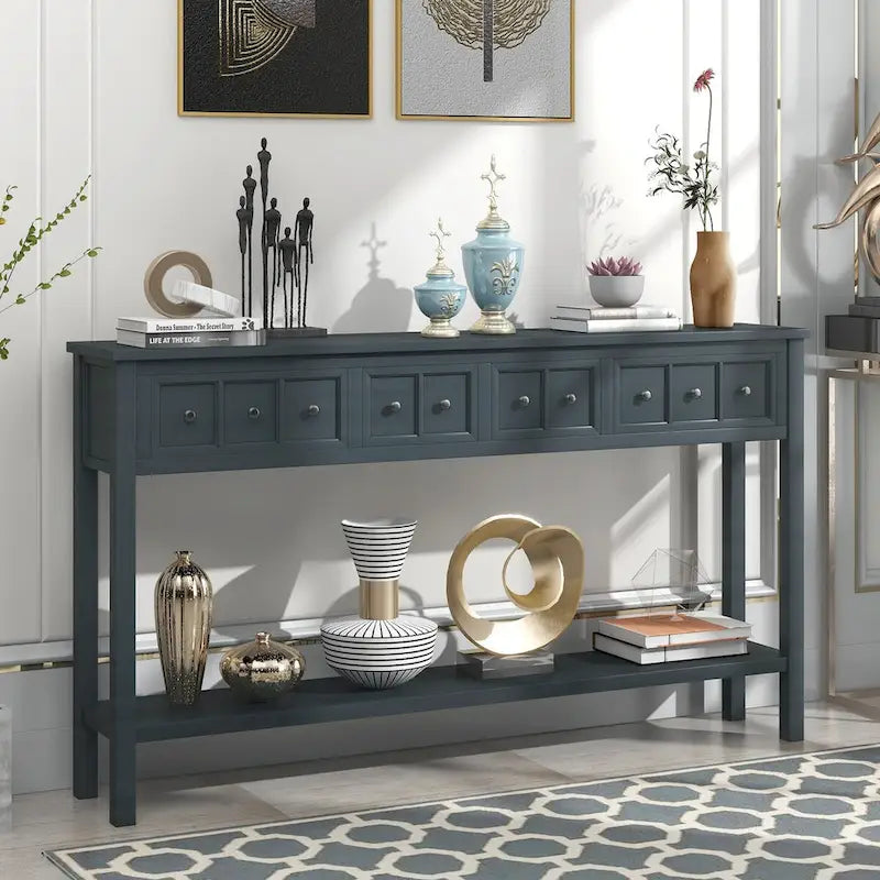 Console d'entrée rustique, 60 Table de canapé longue