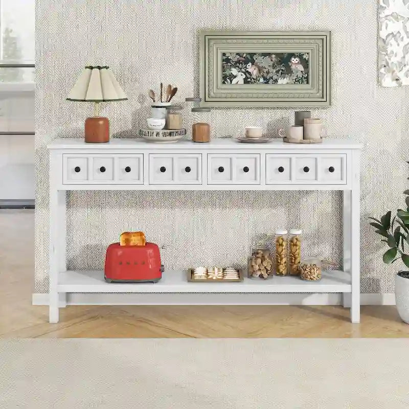 Console d'entrée rustique, 60 Table de canapé longue