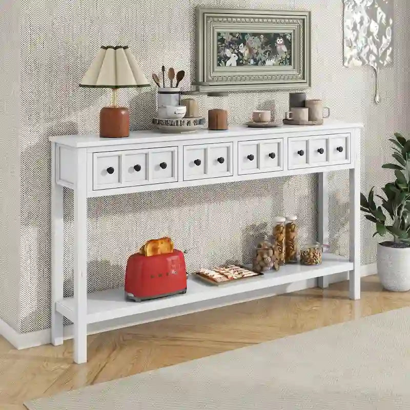 Console d'entrée rustique, 60 Table de canapé longue