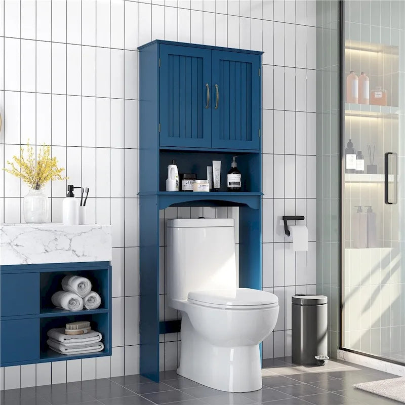 Étagère de rangement gain de place pour toilettes
