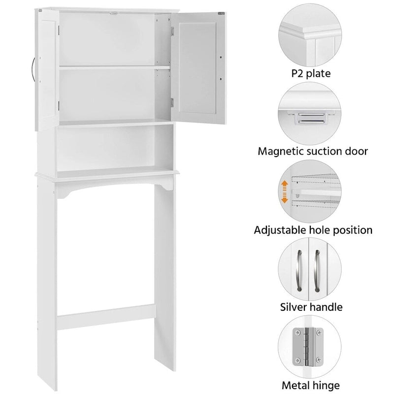 Étagère de rangement gain de place pour toilettes