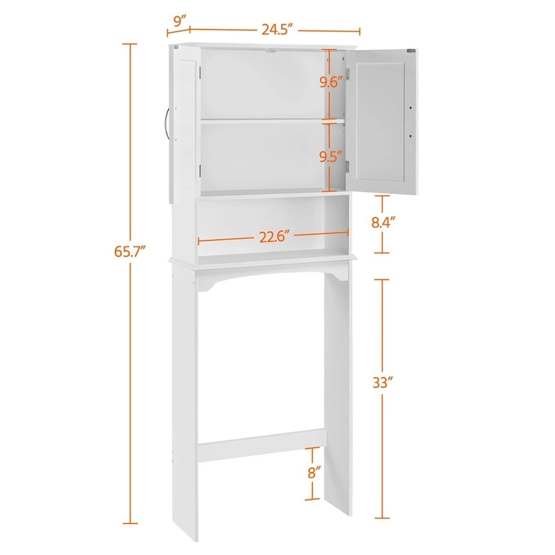 Étagère de rangement gain de place pour toilettes