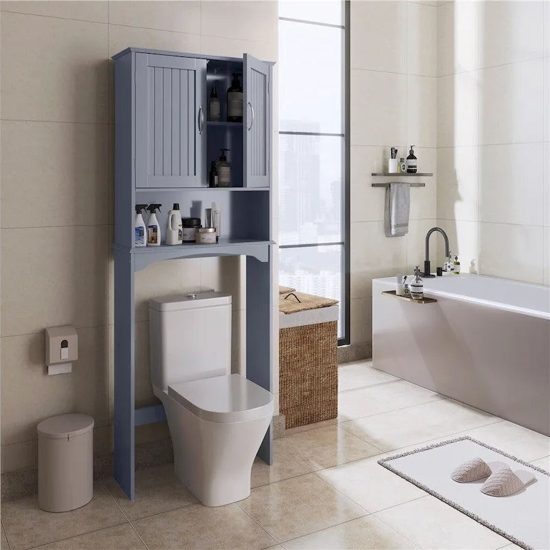 Étagère de rangement gain de place pour toilettes