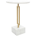 Table d'appoint géométrique en marbre