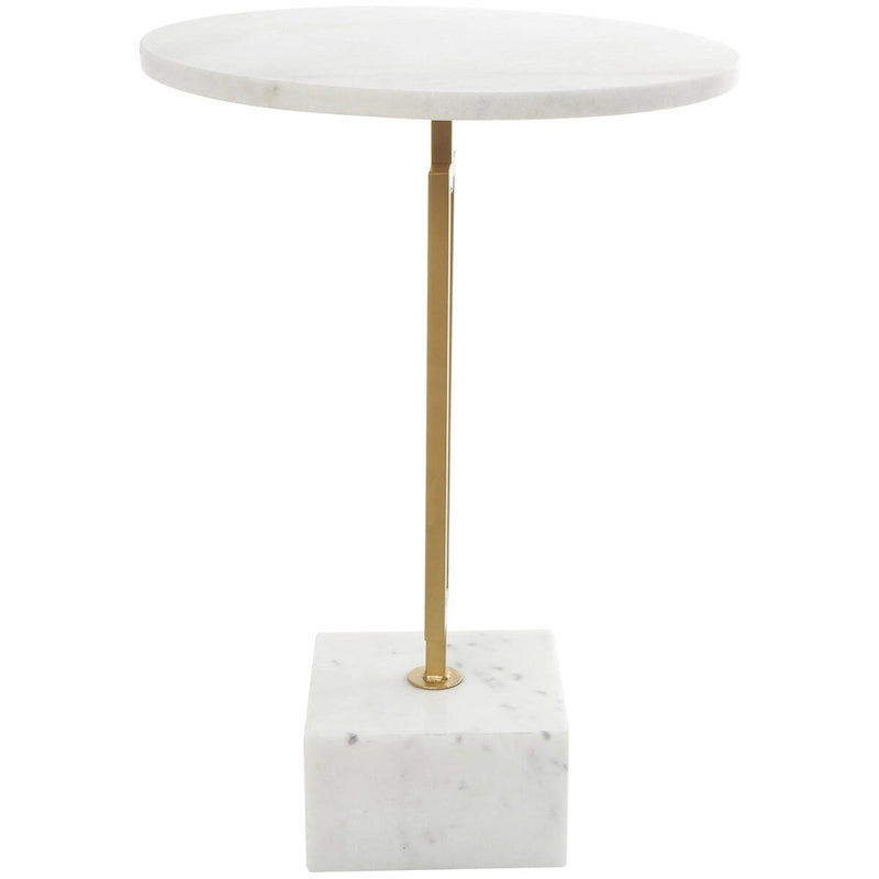 Table d'appoint géométrique en marbre